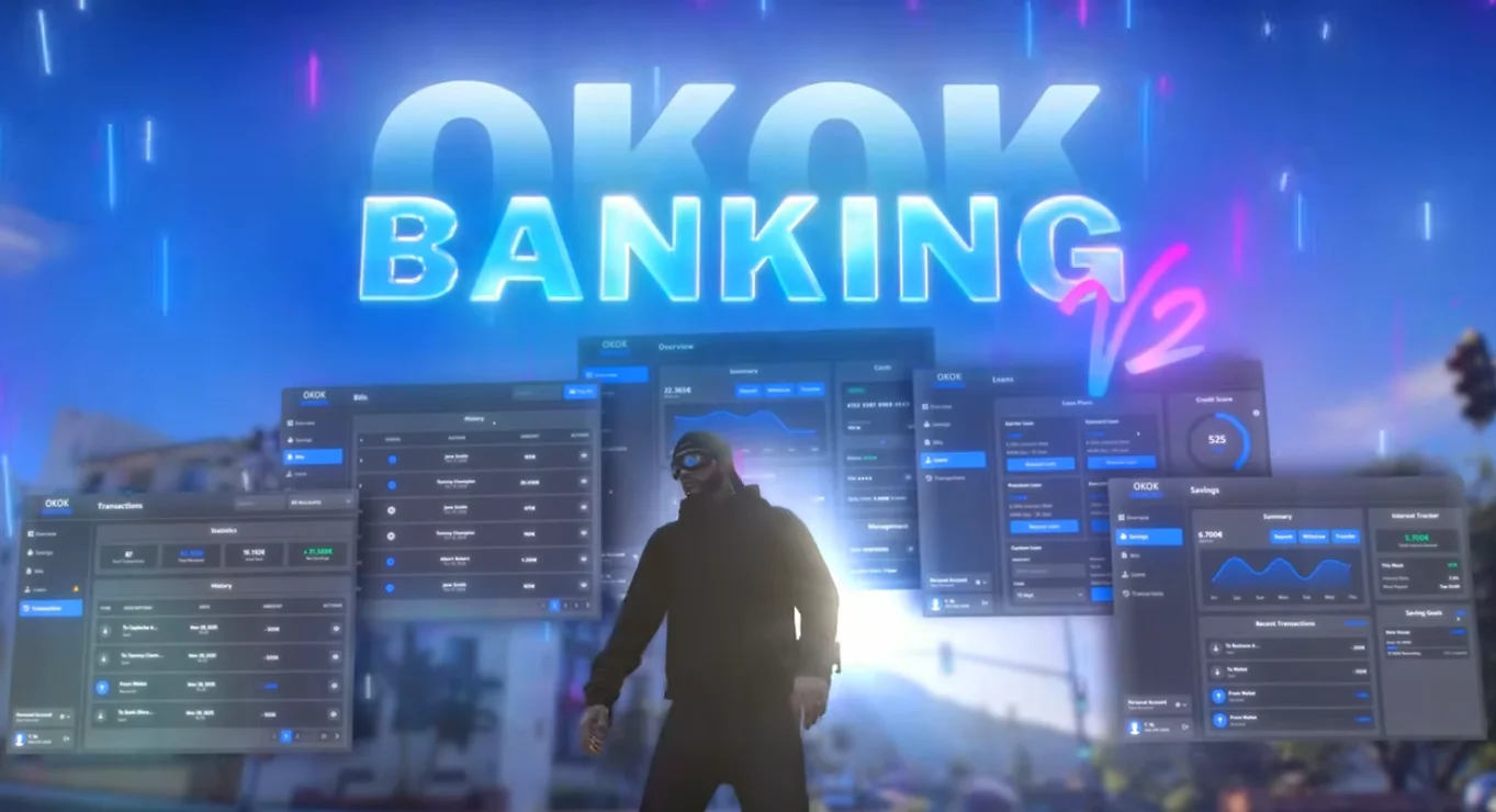 BankingV2 - The Most Popular FiveM Banking Script Just Got Better [ QB / ESX / QBOX ] product image (1)
