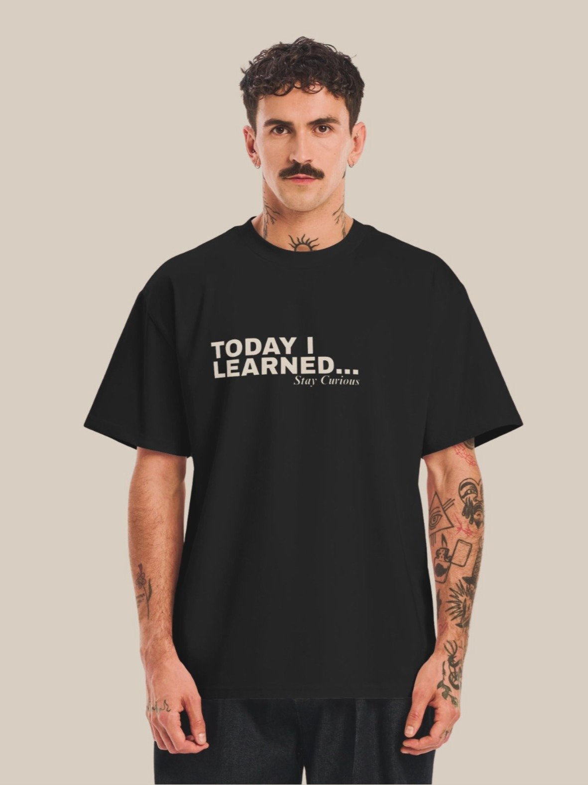 Today I Learned Heavyweight Tee (Black) product image (3)