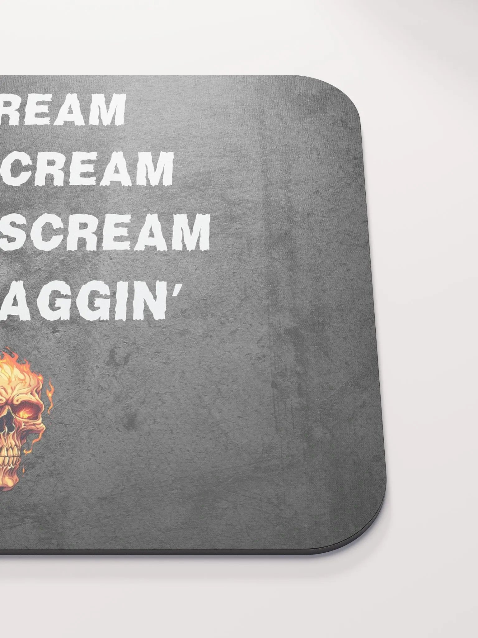 Flaming Skull Classic Mouse Pad product image (5)