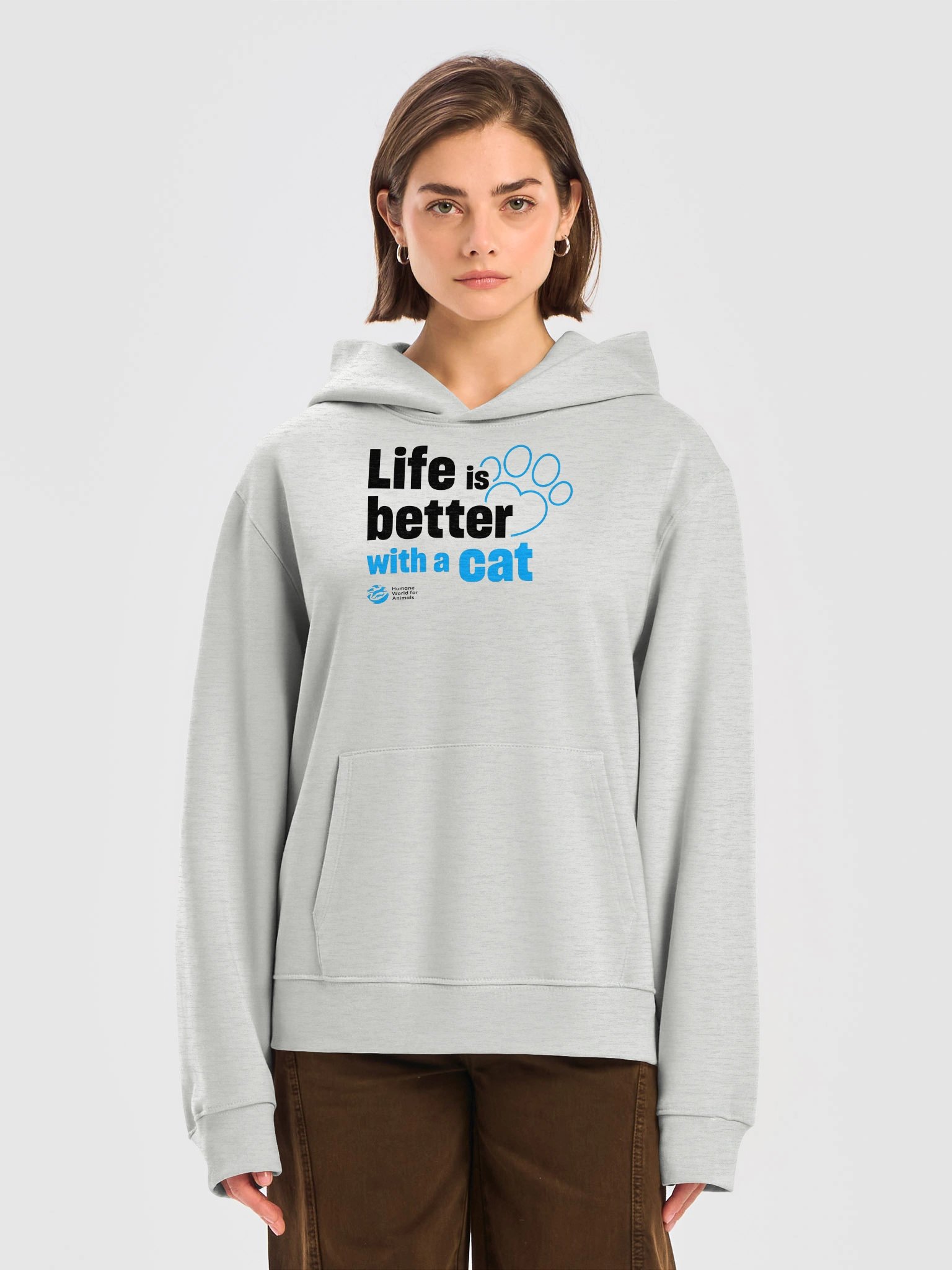 Life is better with a cat - Typographic - Hoodie product image (5)