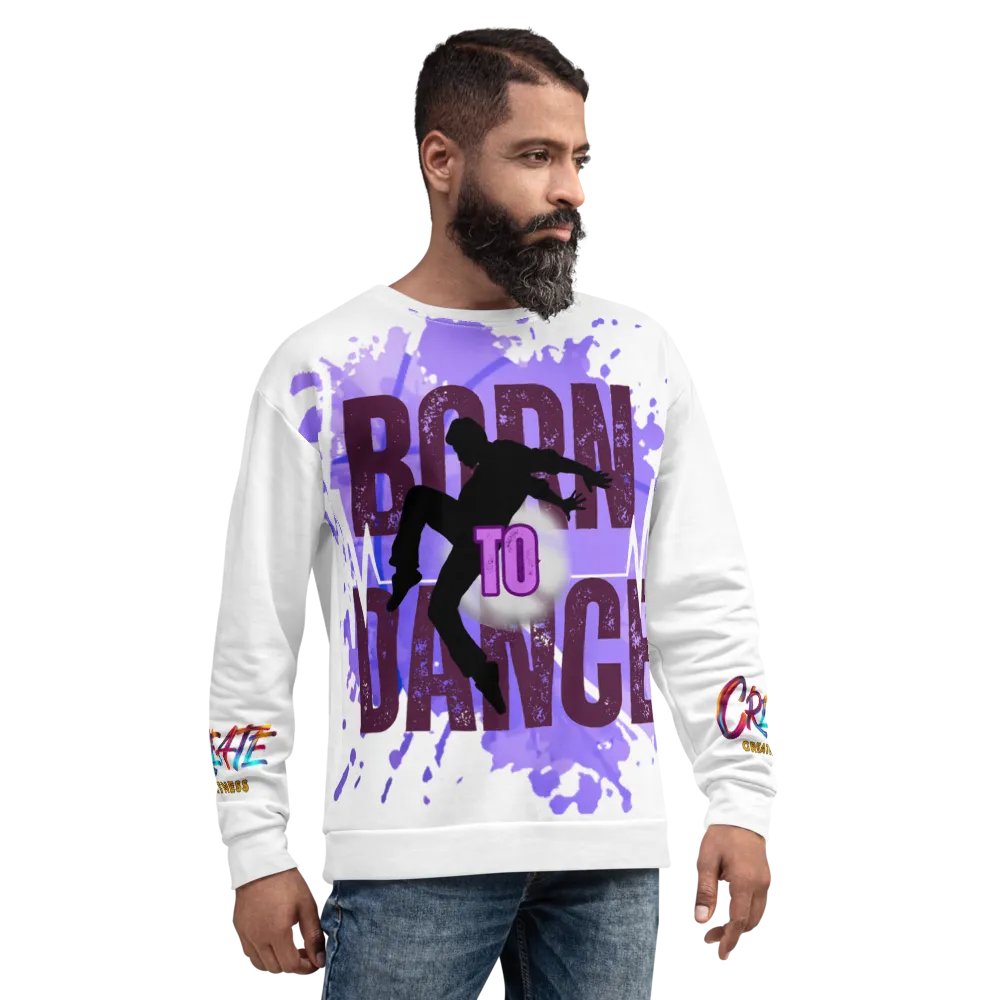 Born to Dance His Silhouette Vibrant Visionary All-Over Print Sweatshirt product image (6)