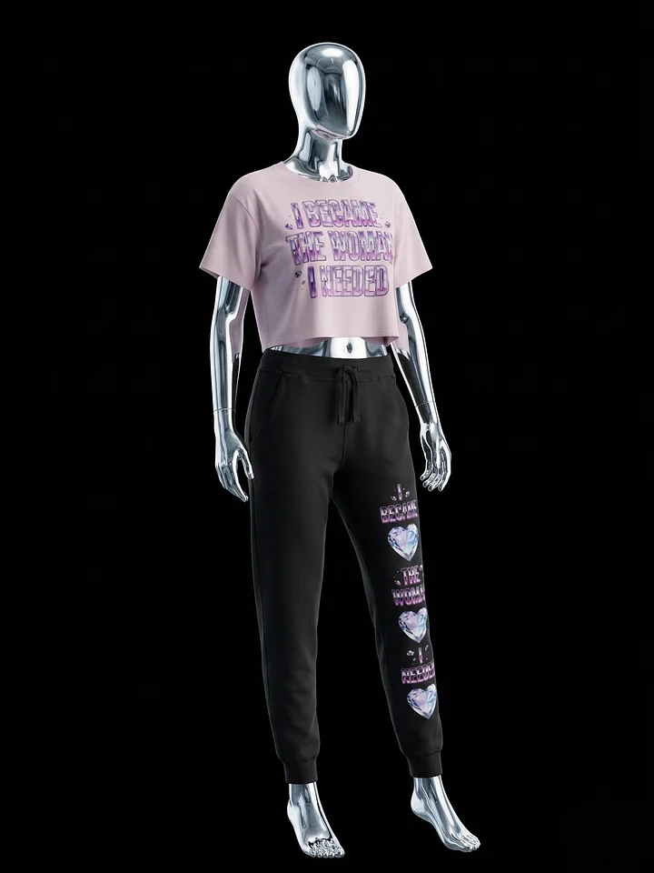 I Became The Woman I Needed – Chrome Statement Crop Top product image (5)