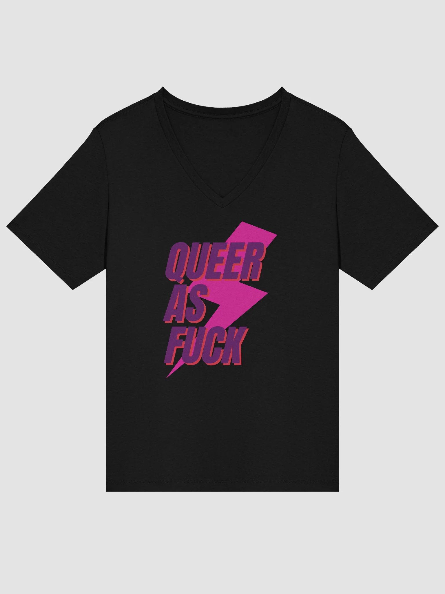 Queer AF Relaxed V-Neck Tee product image (14)