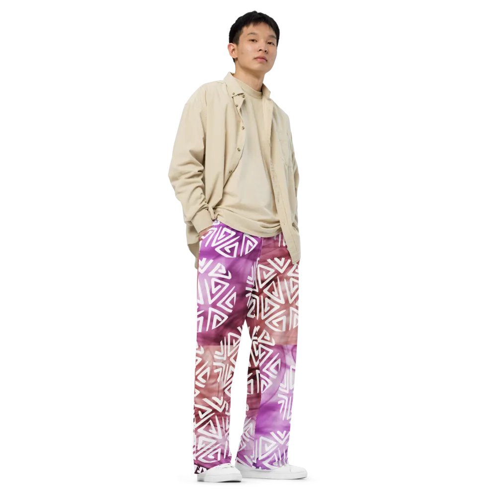 Snow ❄ Bounce By: JoBeth Print Unisex Wide-Leg Pants product image (3)