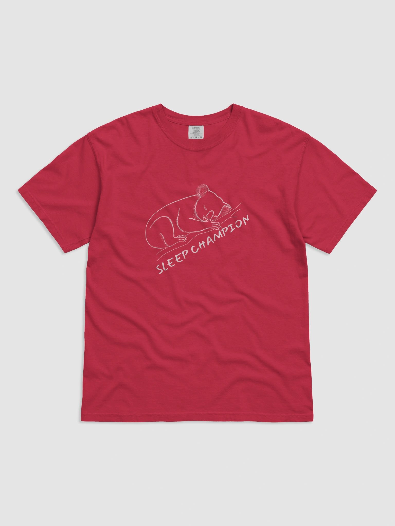 Sleep Champion – Cozy Koala Nature Tee - Large image design product image (2)