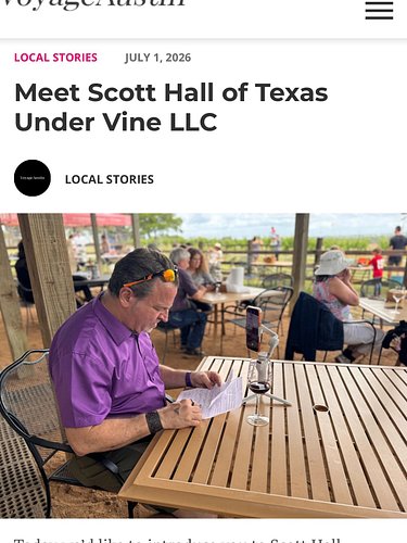 Texas wine isn’t just growing—it’s making history, and I’m deeply honored to be documenting the ride. 🍷✨

Huge thank you to @...