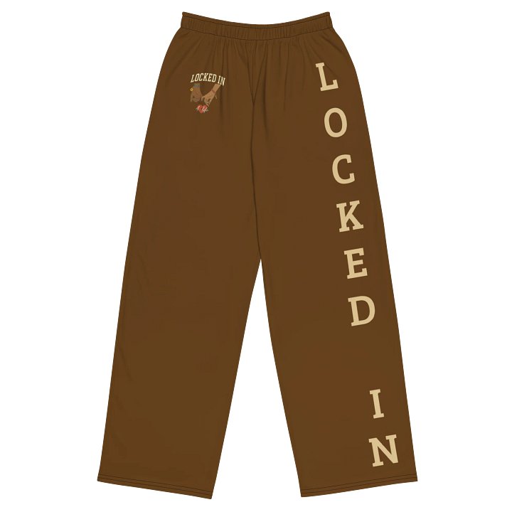 Locked In Unisex Wide-Leg Pants (Chocolate) product image (1)