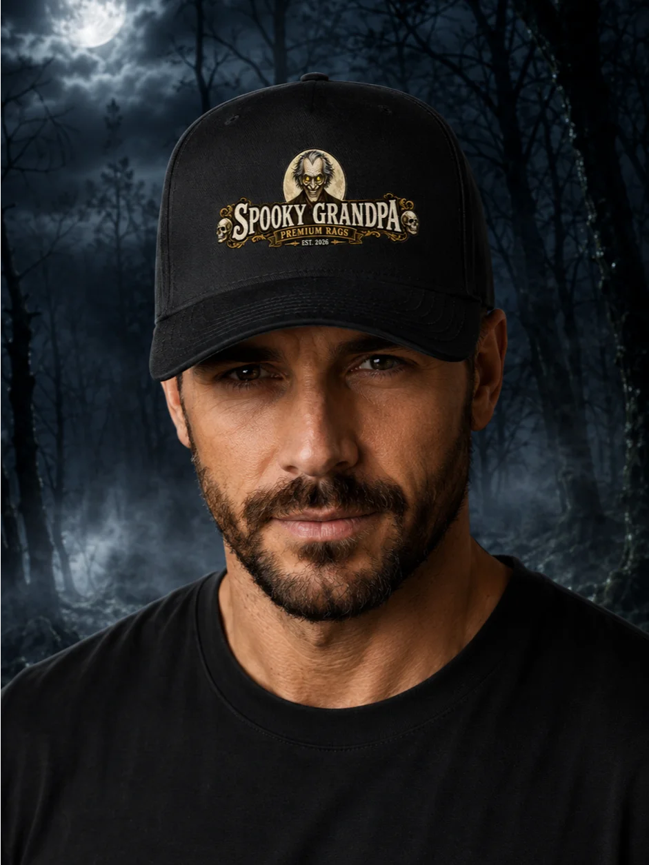 Spooky Grandpa Premium Rags Cap product image (5)