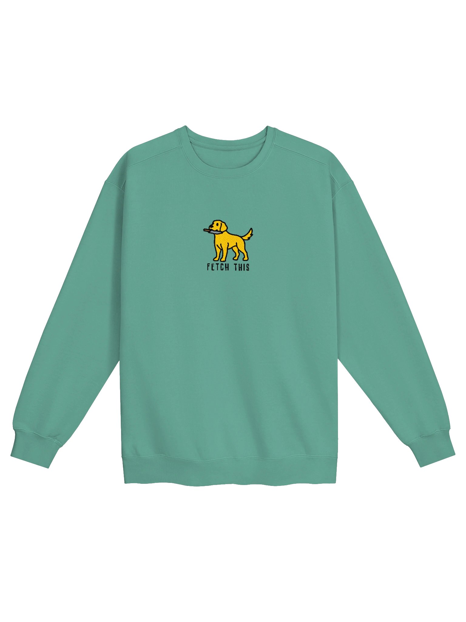 Fetch This Funny Chibi-Style Embroidered Premium Sweatshirt for Labrador Retriever(Yellow) Owners product image (25)