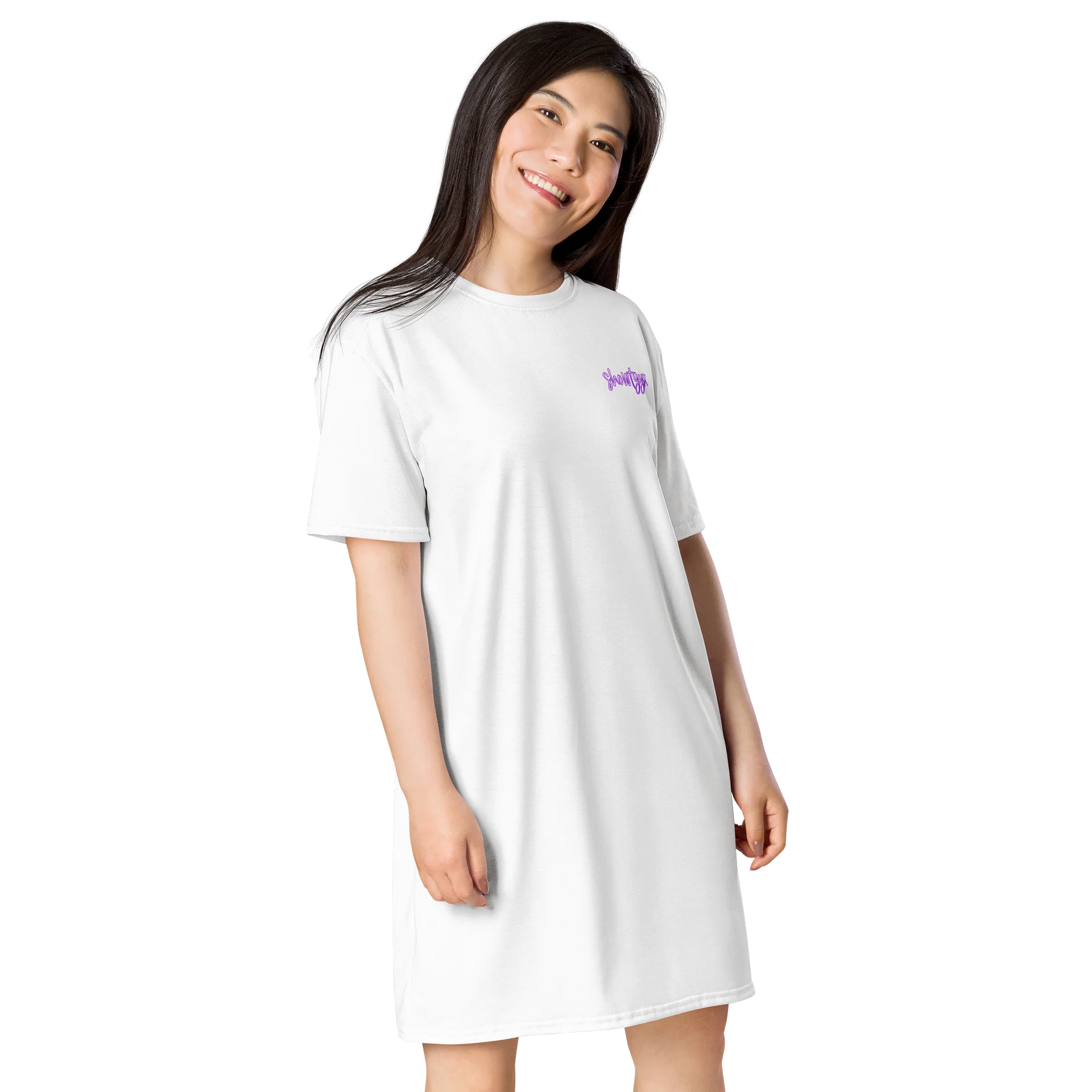 Purple T-shirt Dress product image (3)