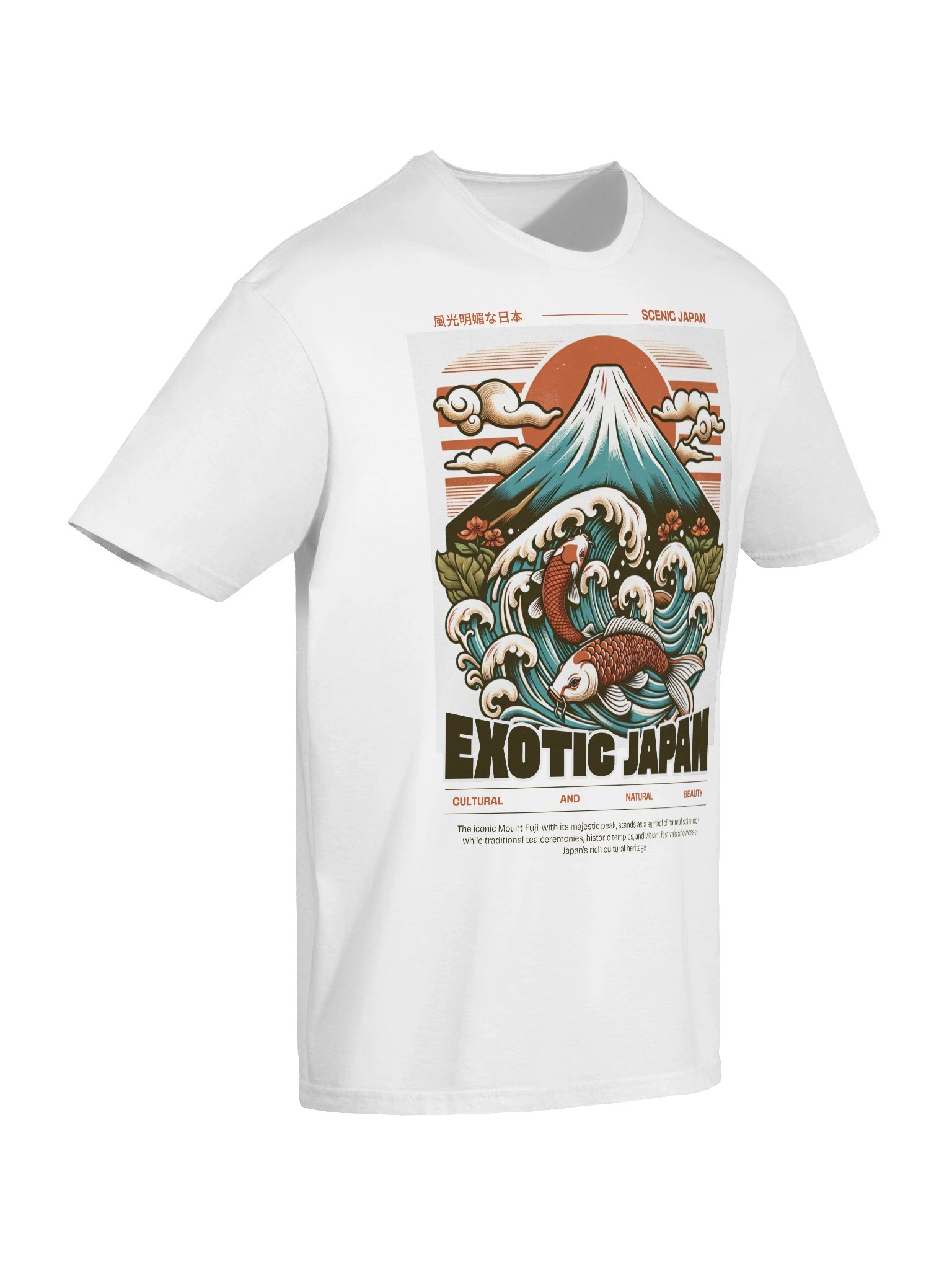 Exotic Japan Fuji Koi Scenic T-Shirt - Gildan Softstyle product image (7)