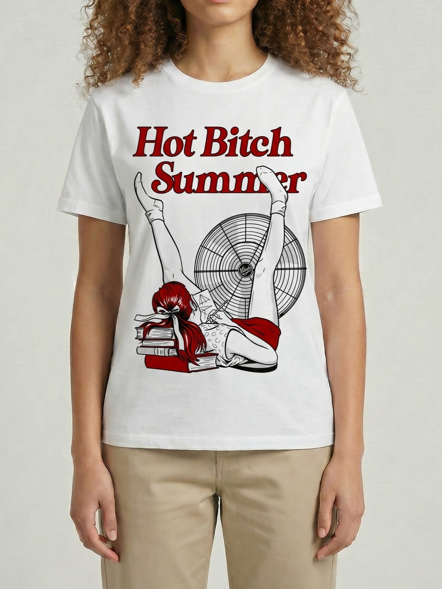 Hot Bitch Summer Funny Sassy Women T-Shirt product image (1)