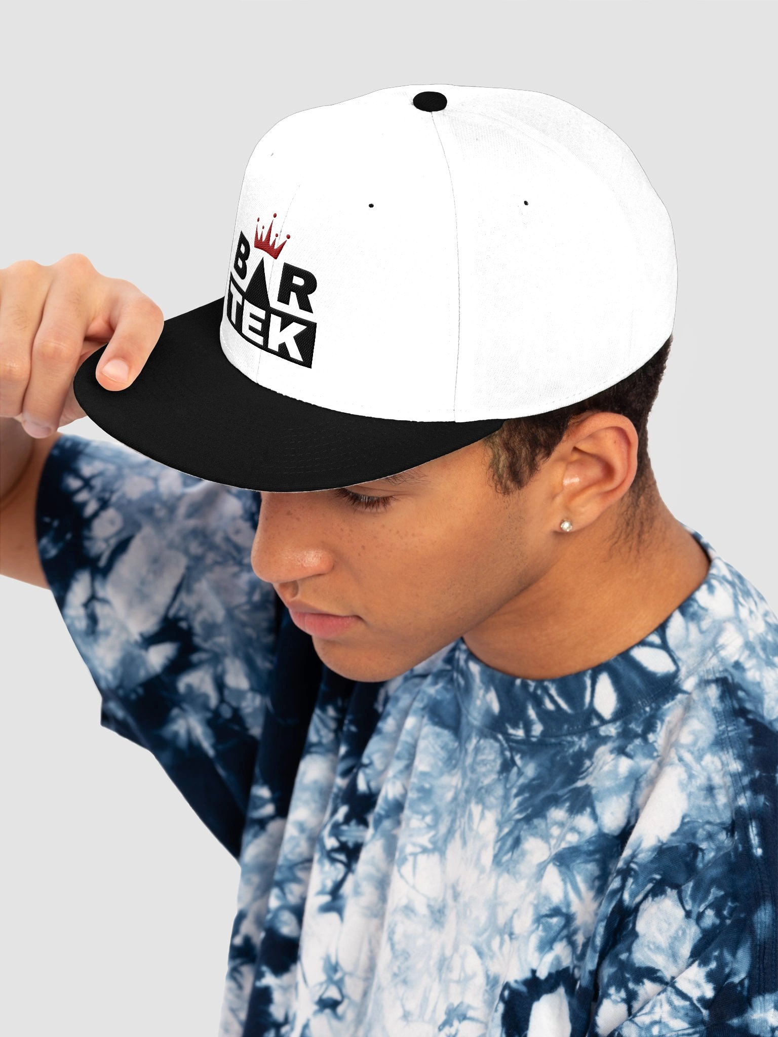 Bartek Otto Wool Blend Snapback Cap - White product image (7)