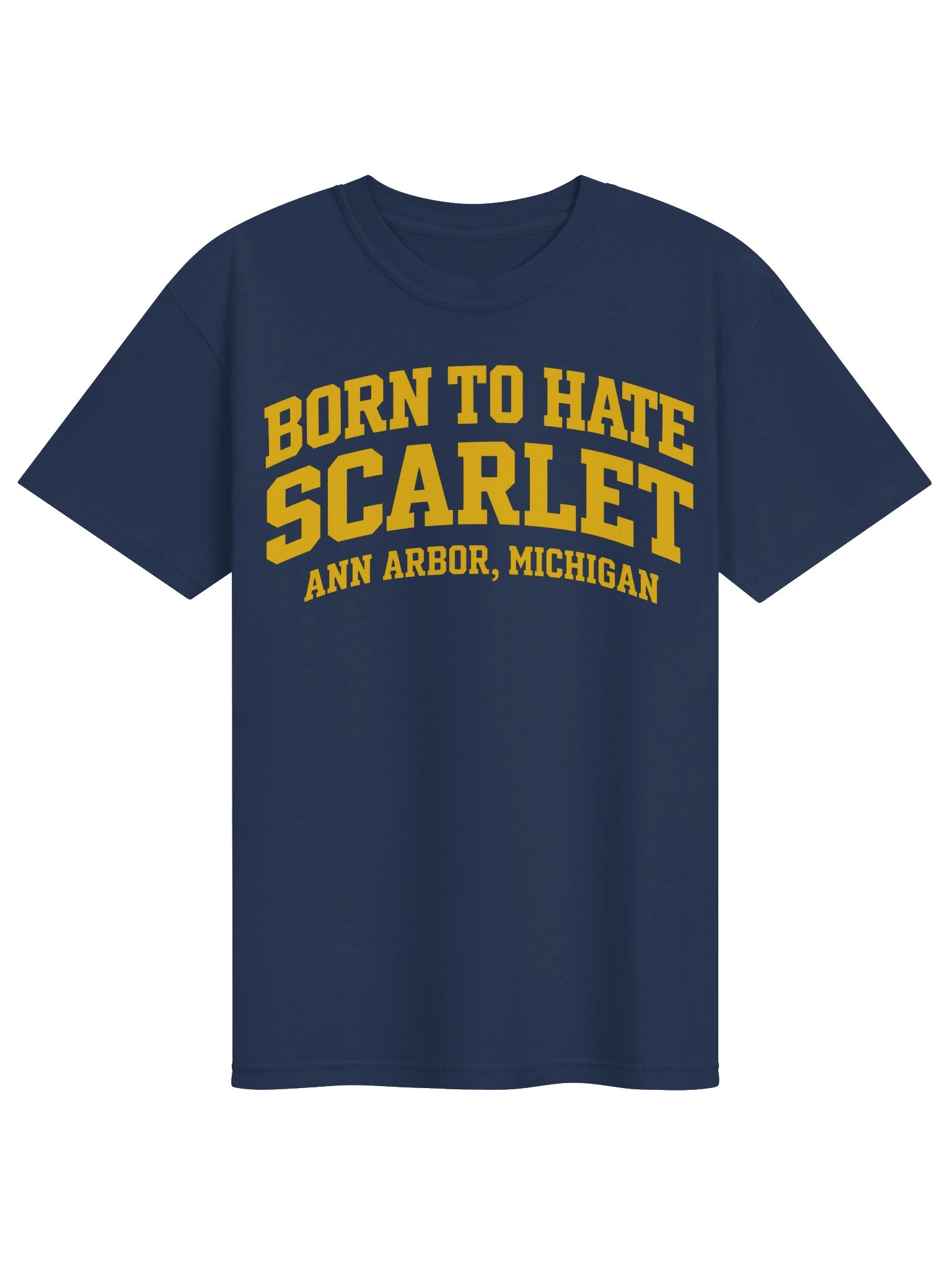 Michigan Born To Hate Scarlett T-Shirt product image (2)