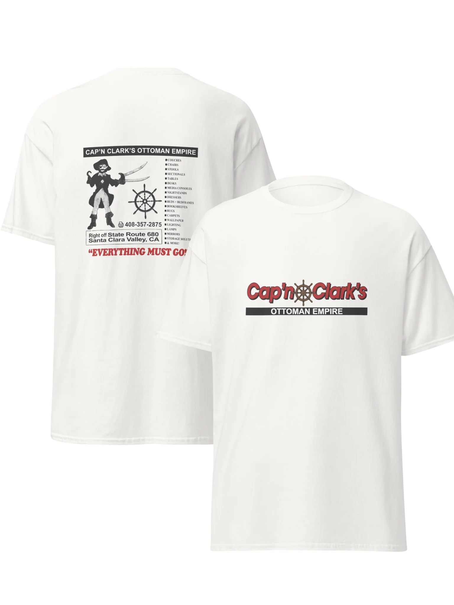 Cap’n Clark Ottoman Empire Shirt – Vintage History Graphic Tee product image (100)
