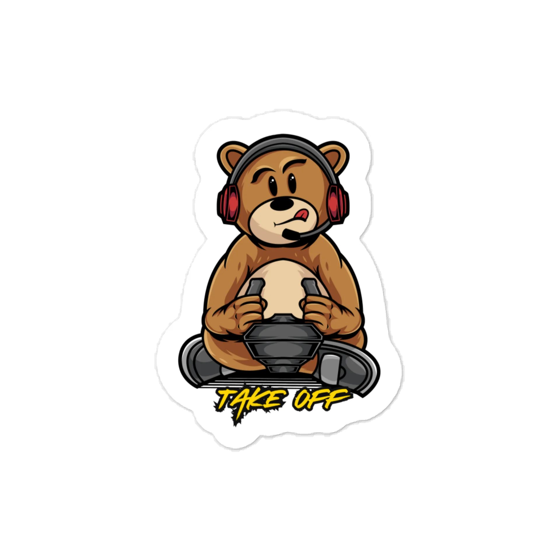 Takeoff Bear Sticker product image (2)