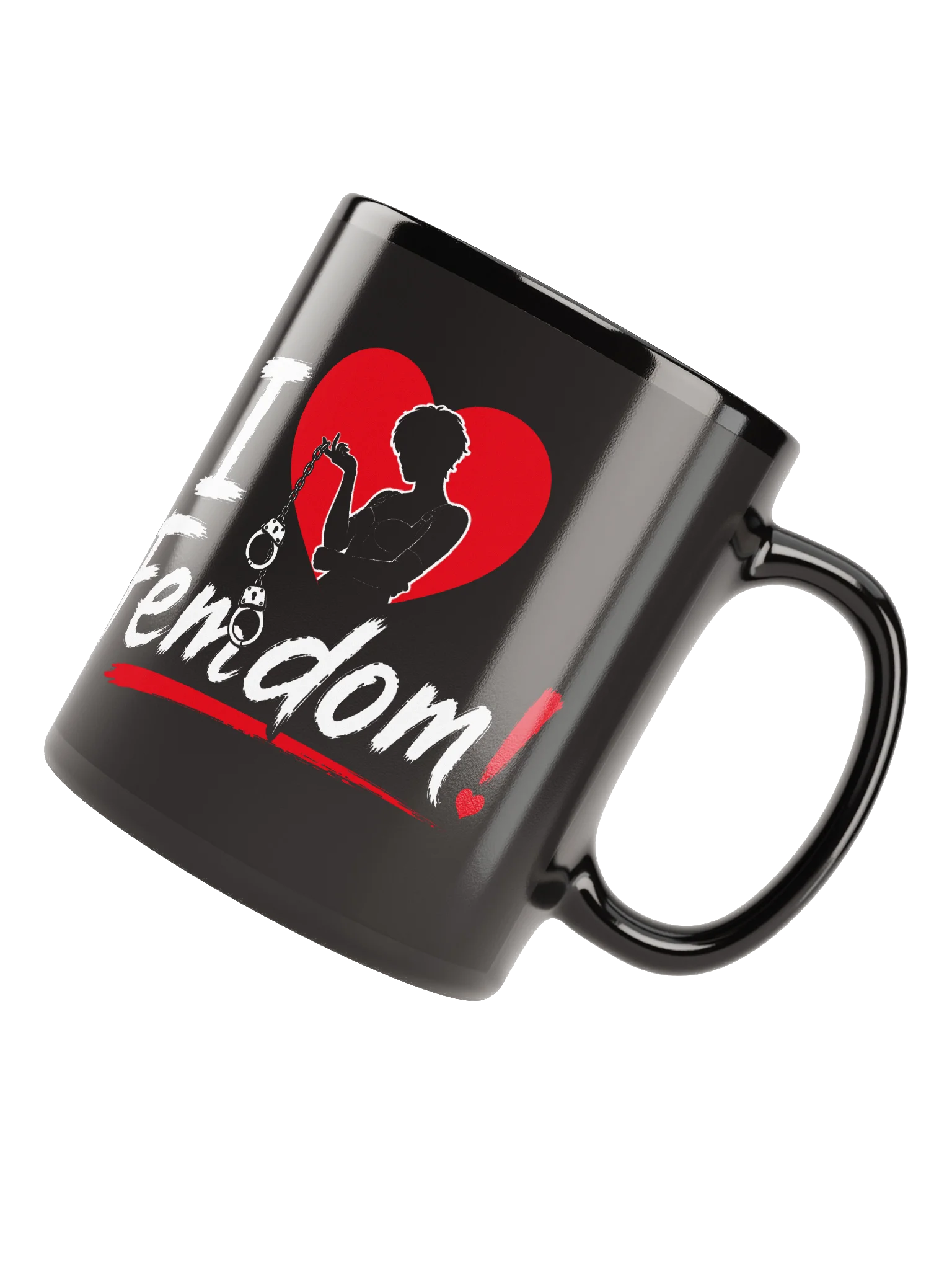 I Love Femdom! – Gothic Heart Kaffeetasse product image (7)