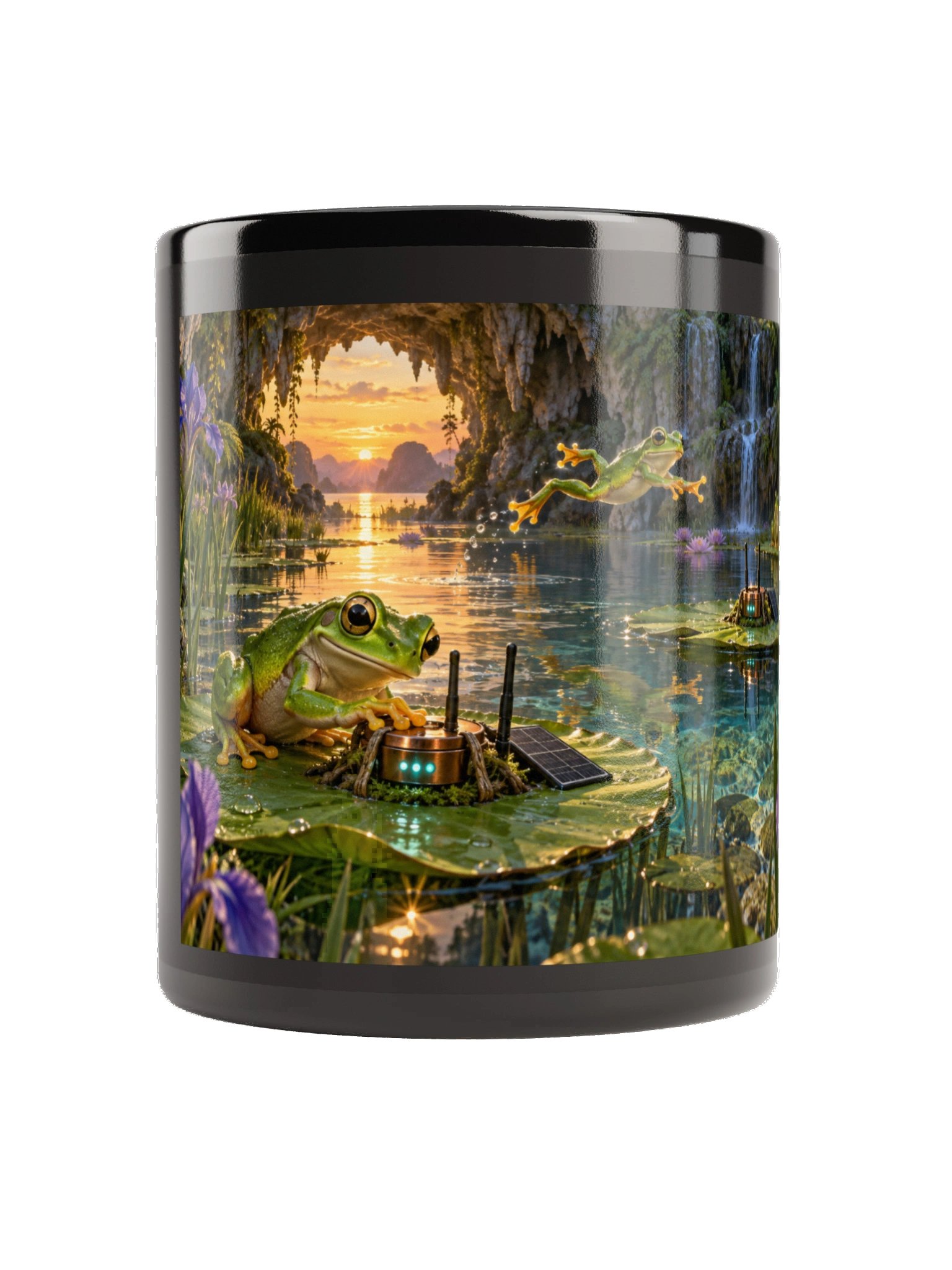Packet Pond Black Mug product image (1)