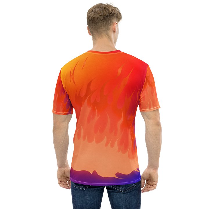 Flame Graphic T-Shirt – Purple Orange product image (1)