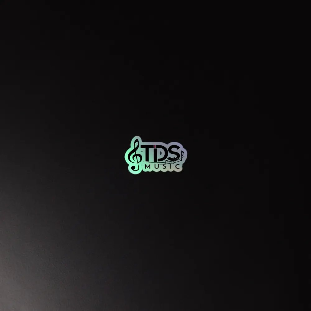 Exclusive Holographic Music Clef Sticker | Premium Vinyl | TDS Music product image (4)
