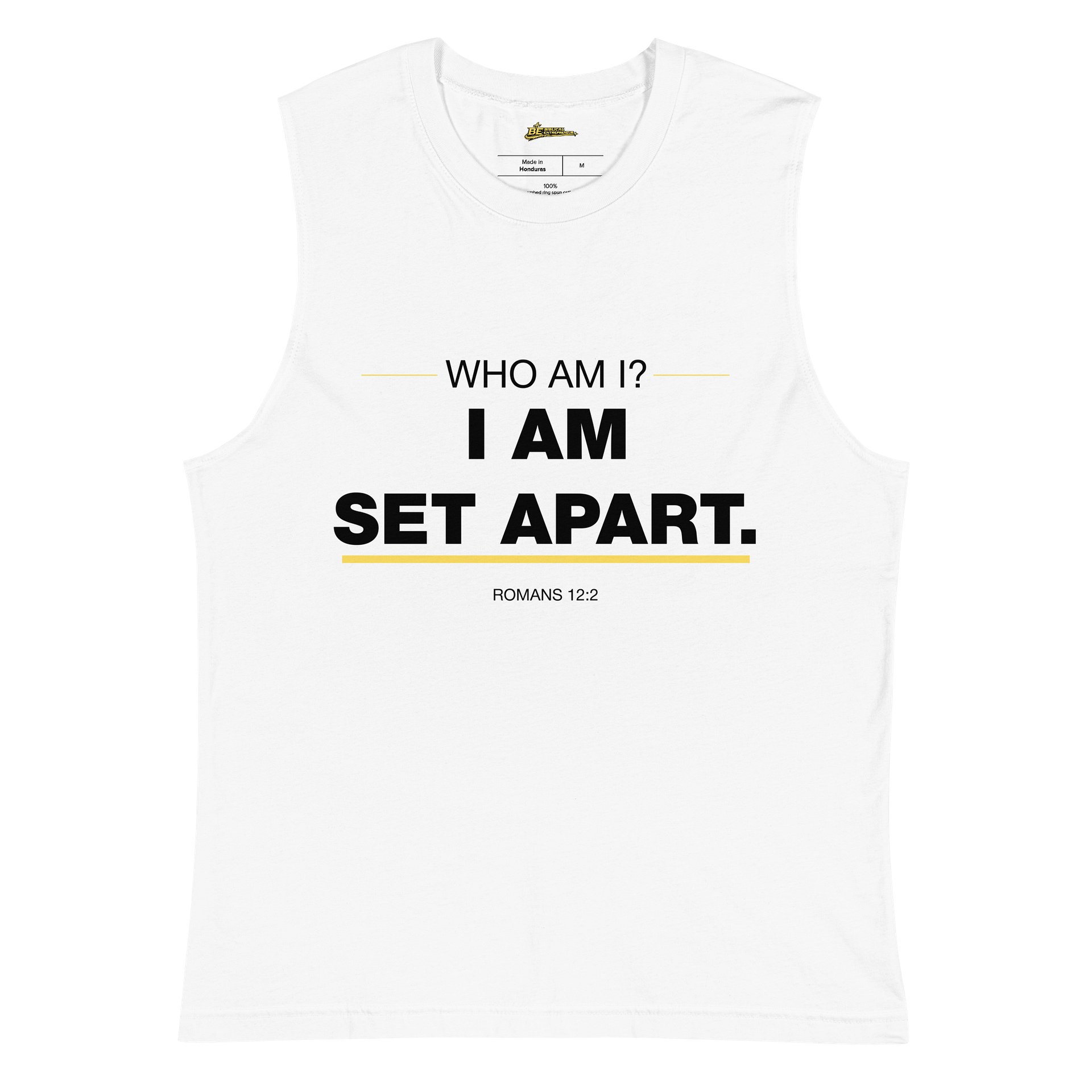 WHO AM I? I AM SET APART MUSCLE TEE (02/06) product image (2)