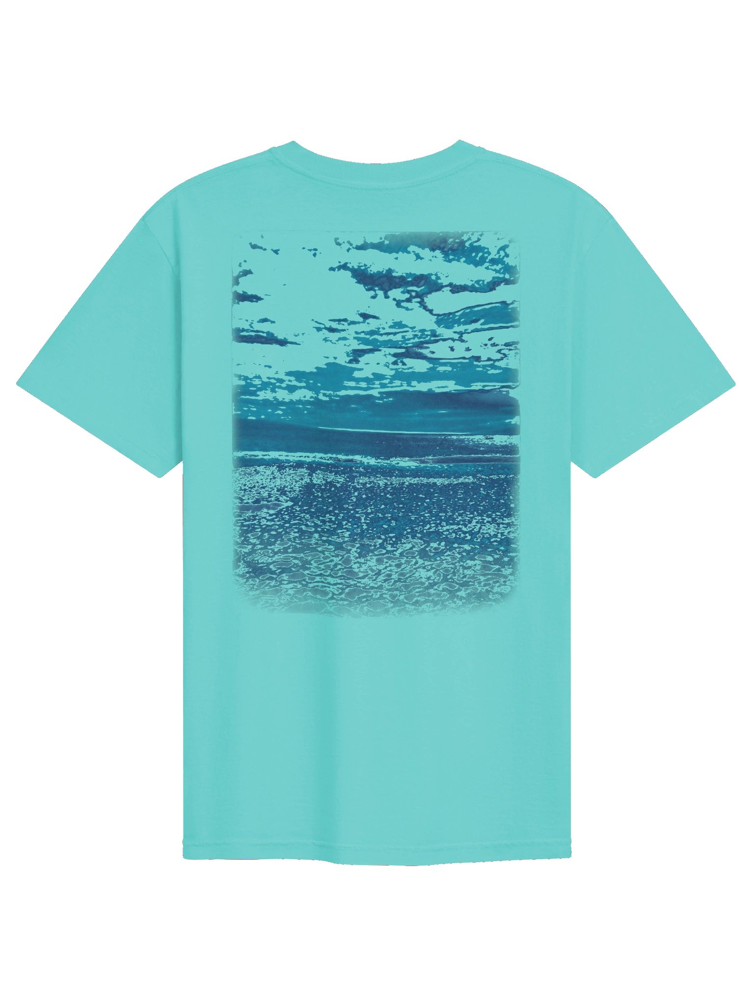 Coastal Tide Tee — Lagoon Blue product image (2)