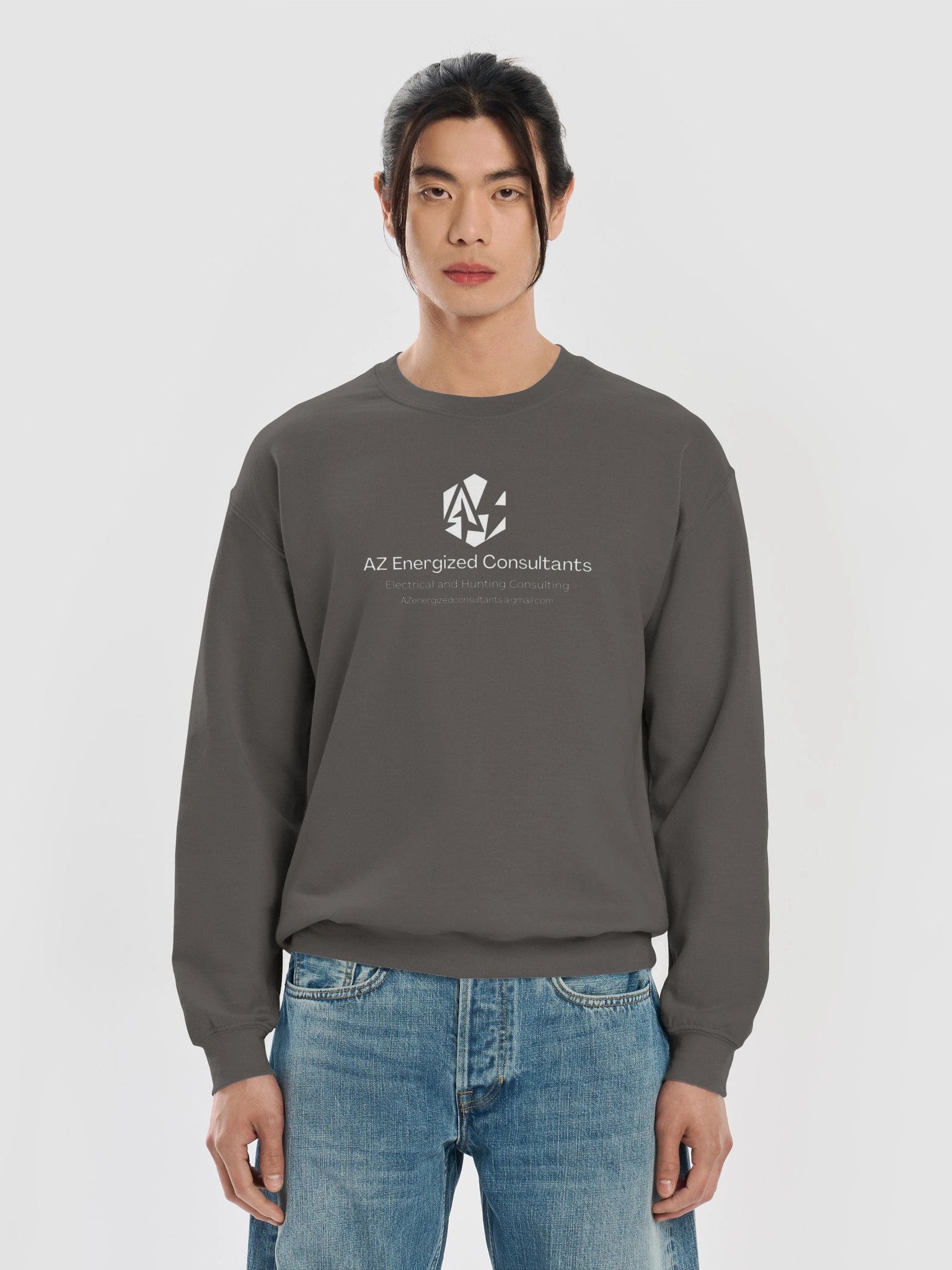AZ Energized Consultants-1 side crew neck sweatshirt product image (5)