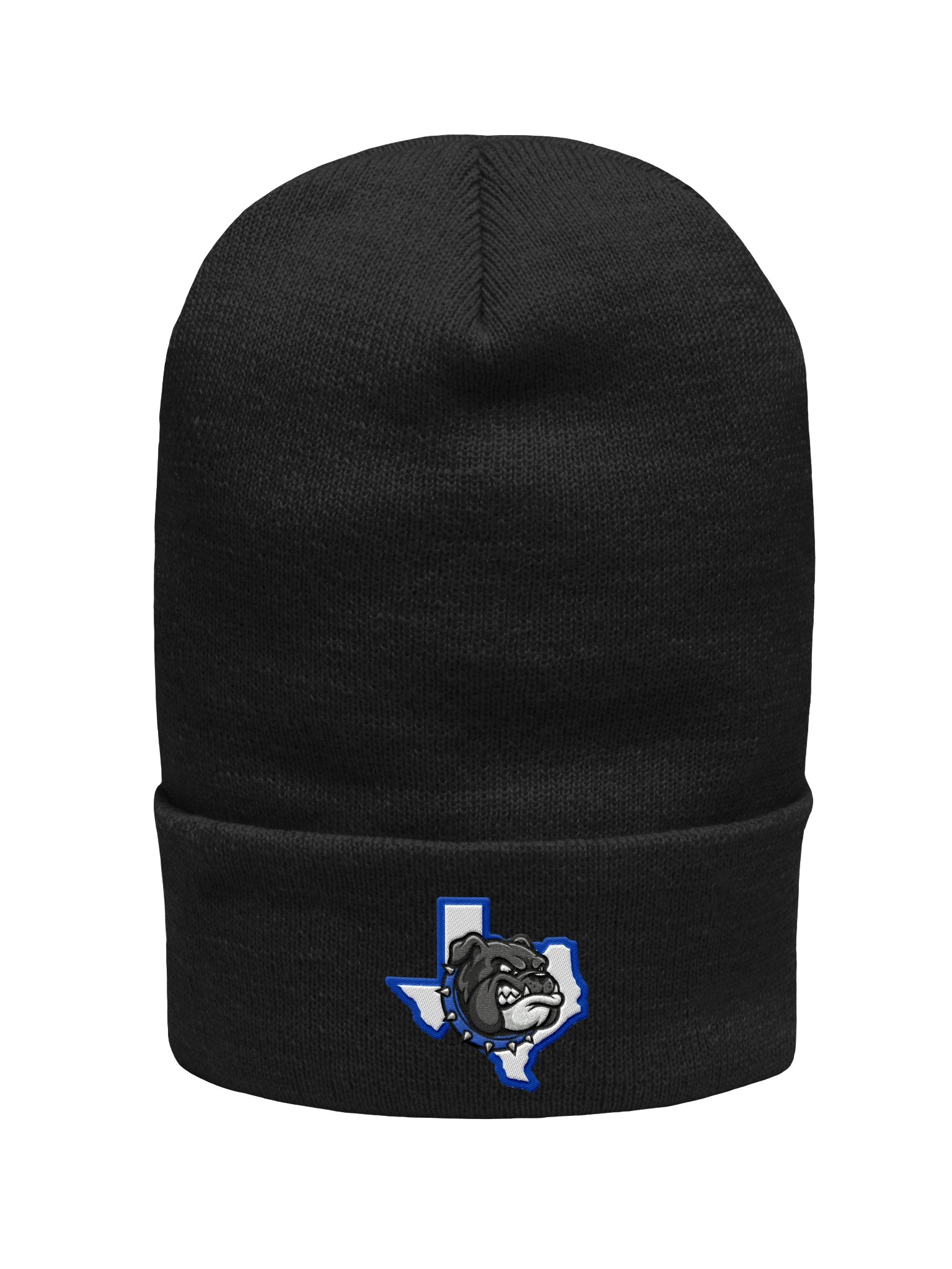 Bulldog Spirit Knit Beanie - Blue on White product image (3)