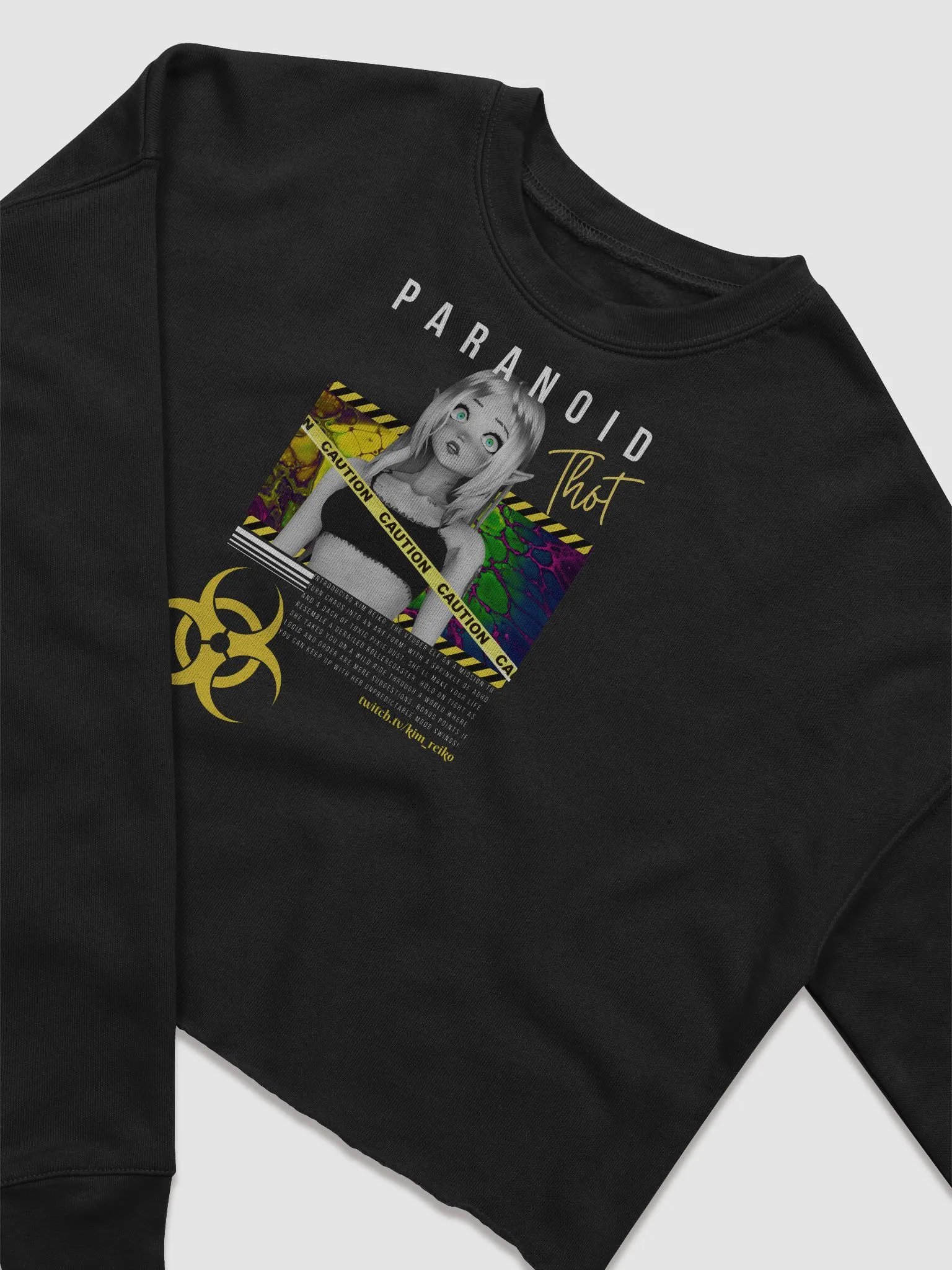 Paranoid Thot Cropped Longsleeve product image (5)