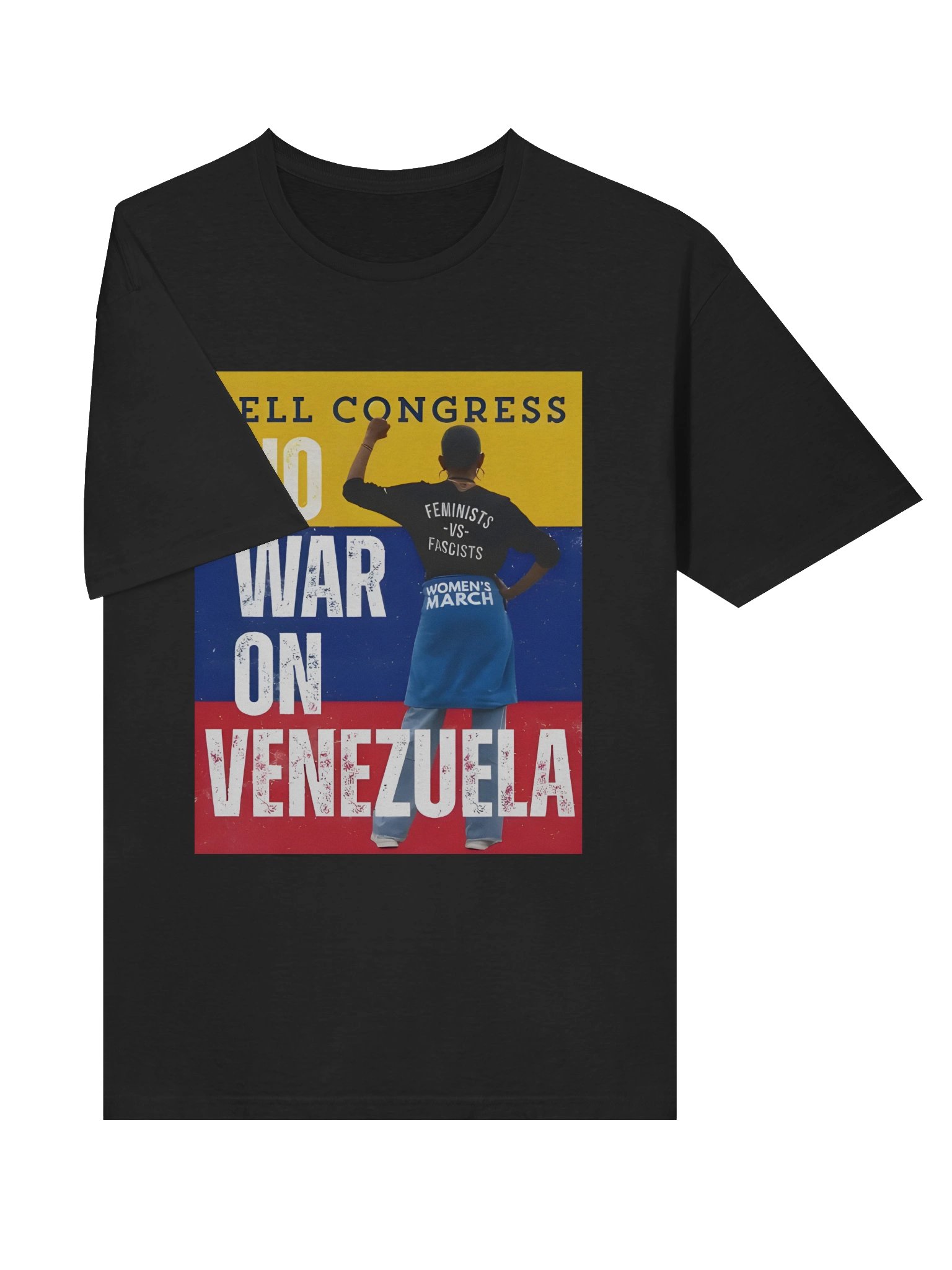 Tell Congress No War on Venezuela Shirt – Bold Anti-War Political Statement Viral product image (3)