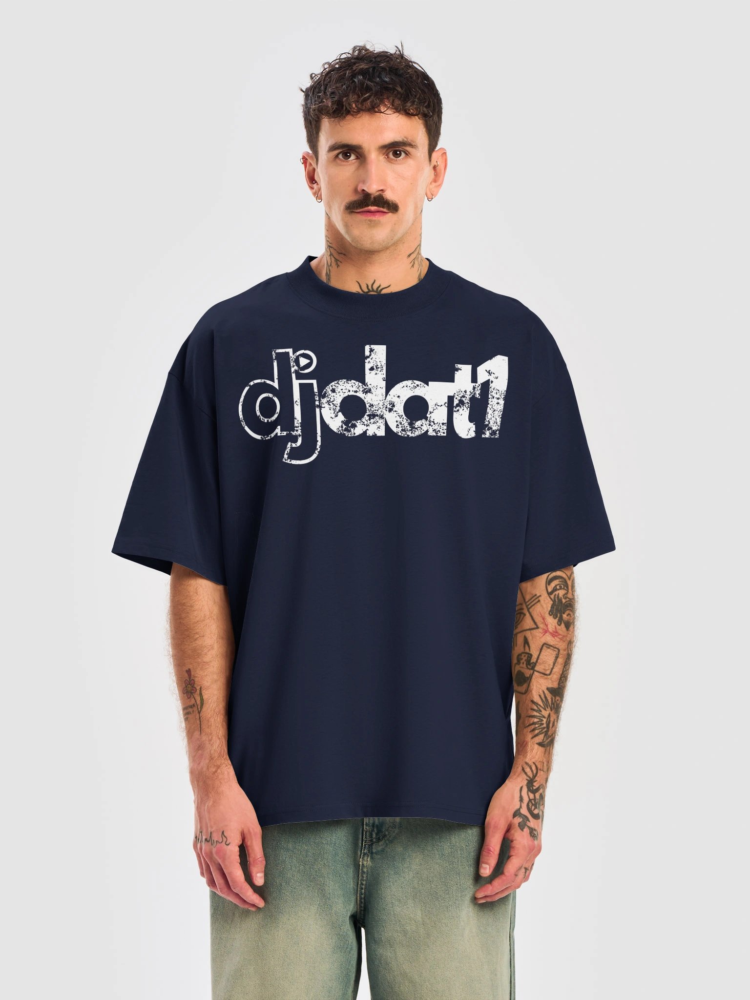 DJ DAT1 Grunge Oversized Tee product image (5)
