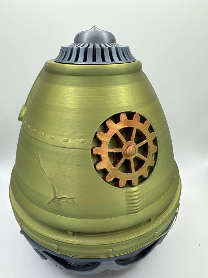 Steampunk egg 7 inches tall product image (1)