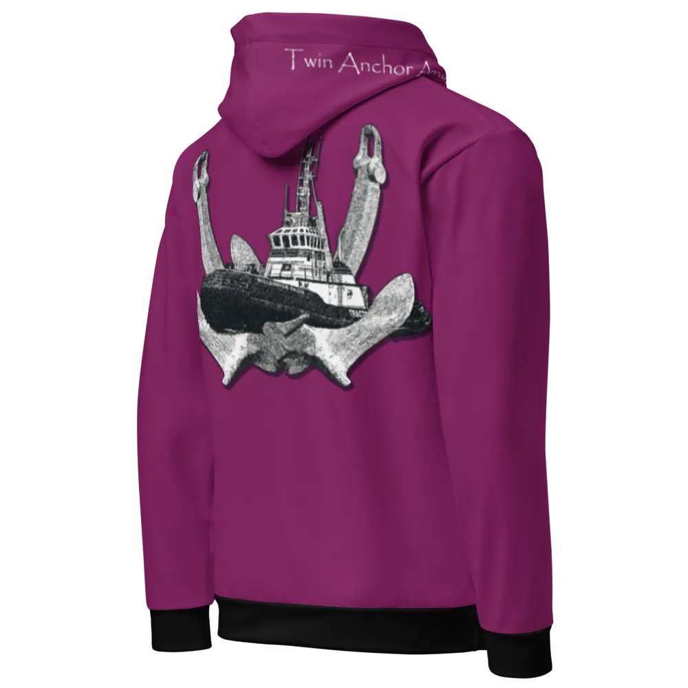 2 Anchor & Marco Tug (Eggplant) – Performance Marine Wear | Twin Anchor Apparel North Current Line product image (8)