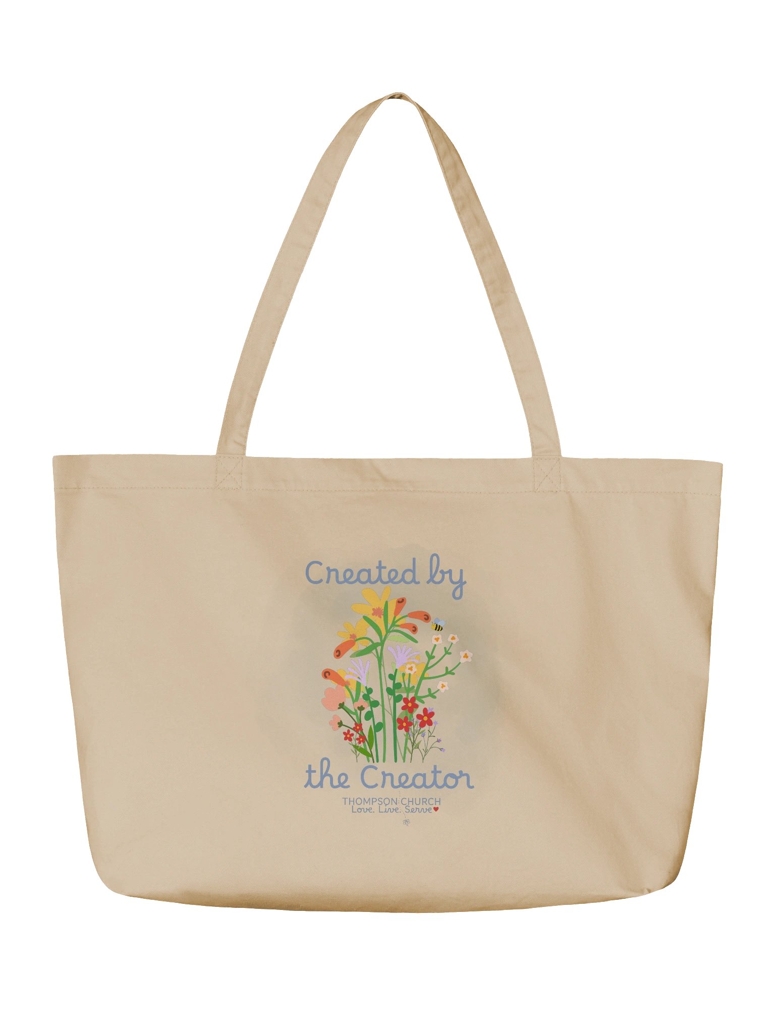 Created by the Creator Organic Tote Bag product image (2)