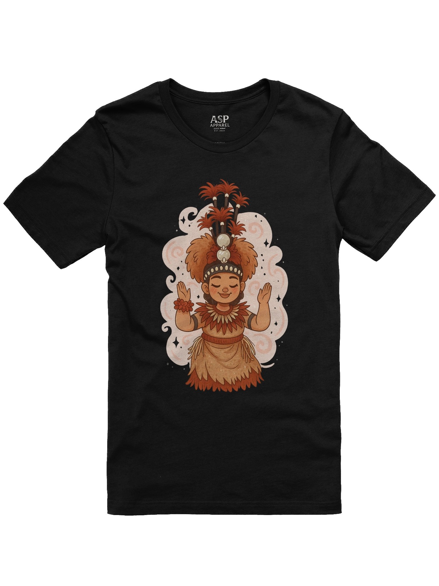 Samoan Taupou T-Shirt – Traditional Island Dance Design for Women | Polynesian Cultural Pride Tee by ASP Apparel product image (1)