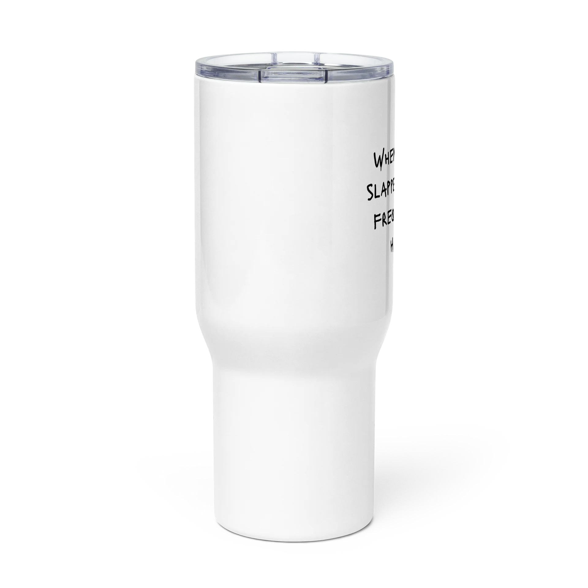 High Vibe Frequency Cheeky Humor 25 oz or 40oz Tumbler-Black and White product image (2)