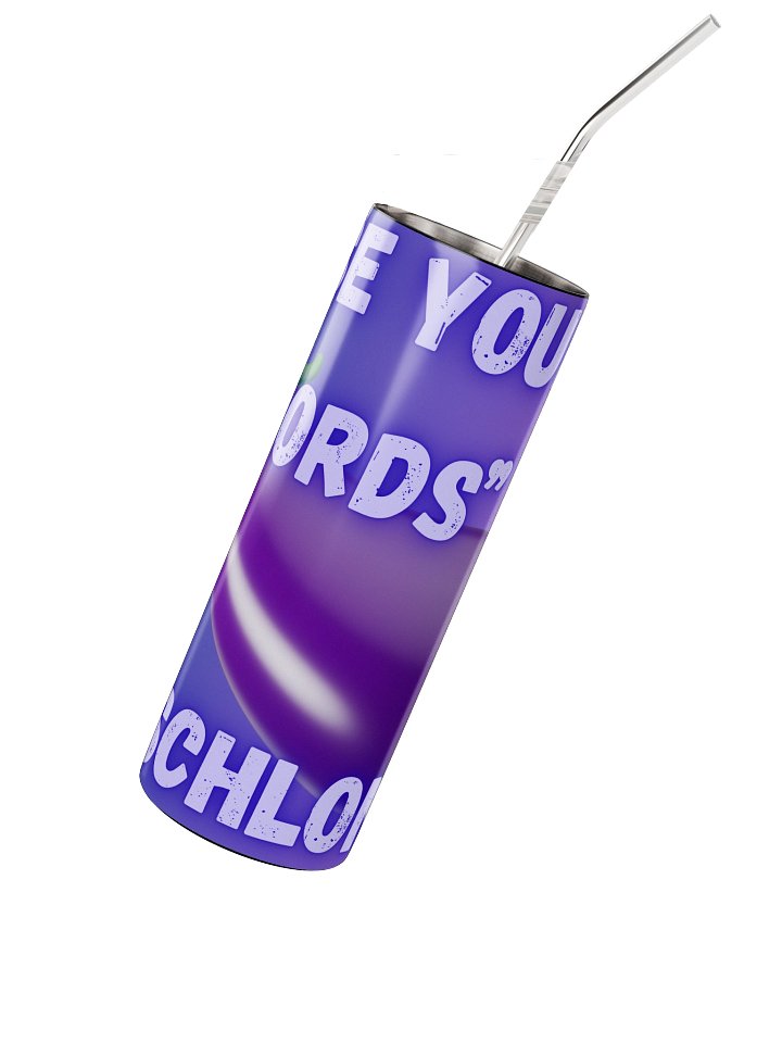 Sch Long Eggplant Use Your Words Tumbler product image (2)