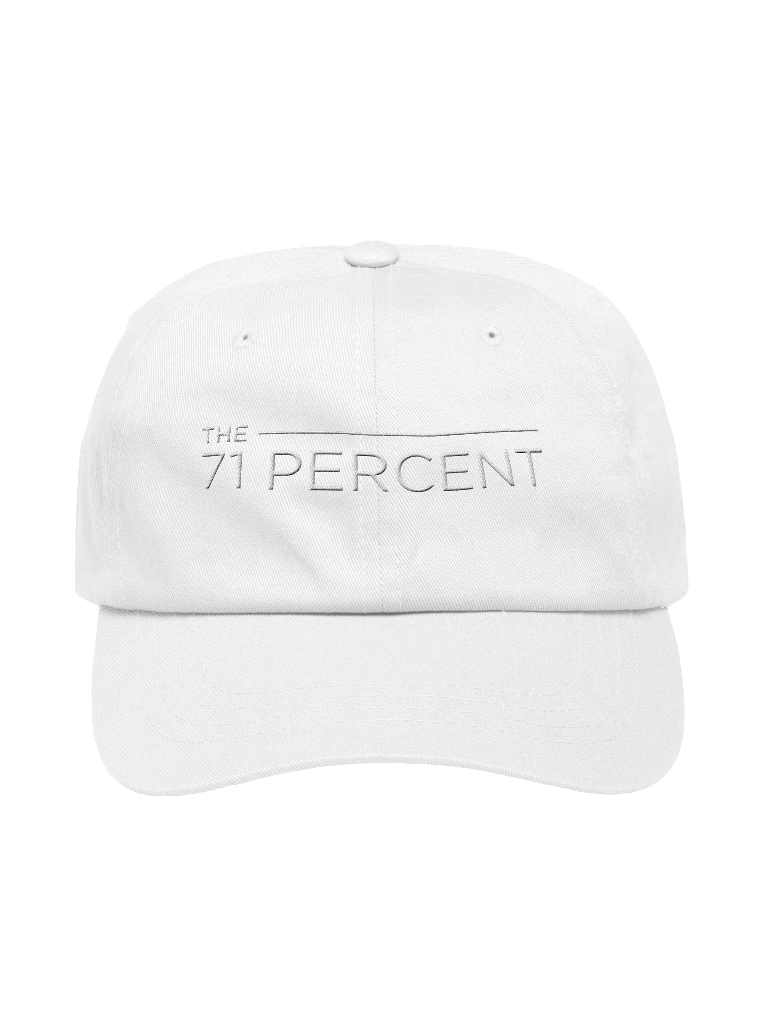 The 71 Percent Dad Hat White product image (1)