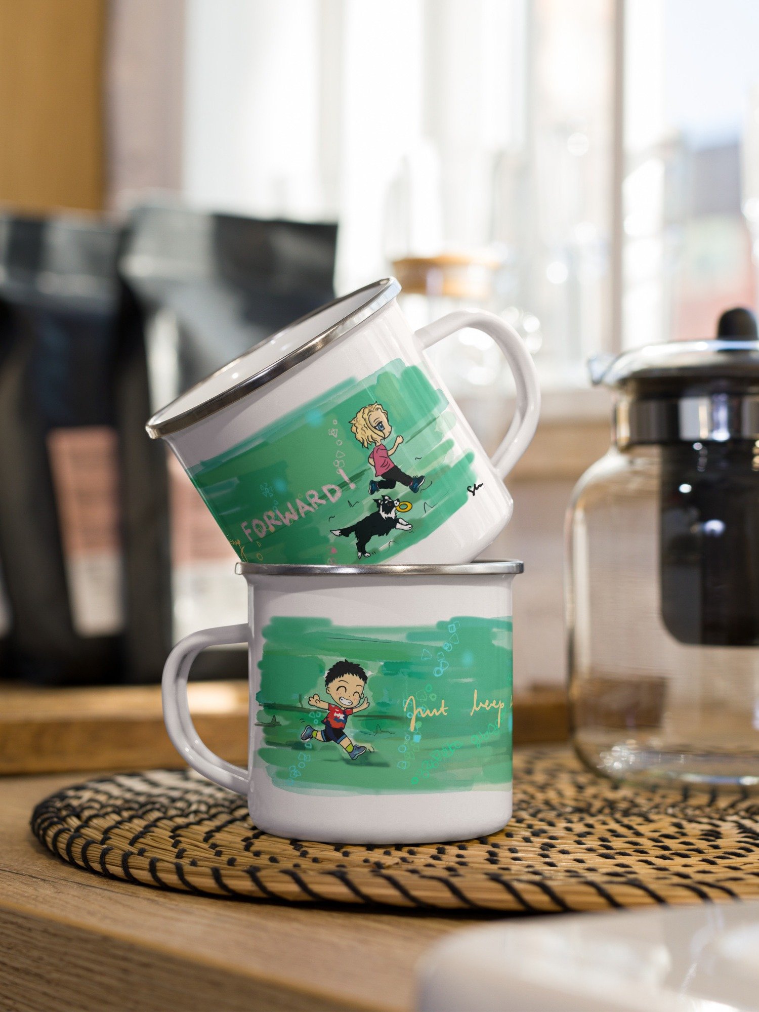 Run Strong Camping Mug product image (5)