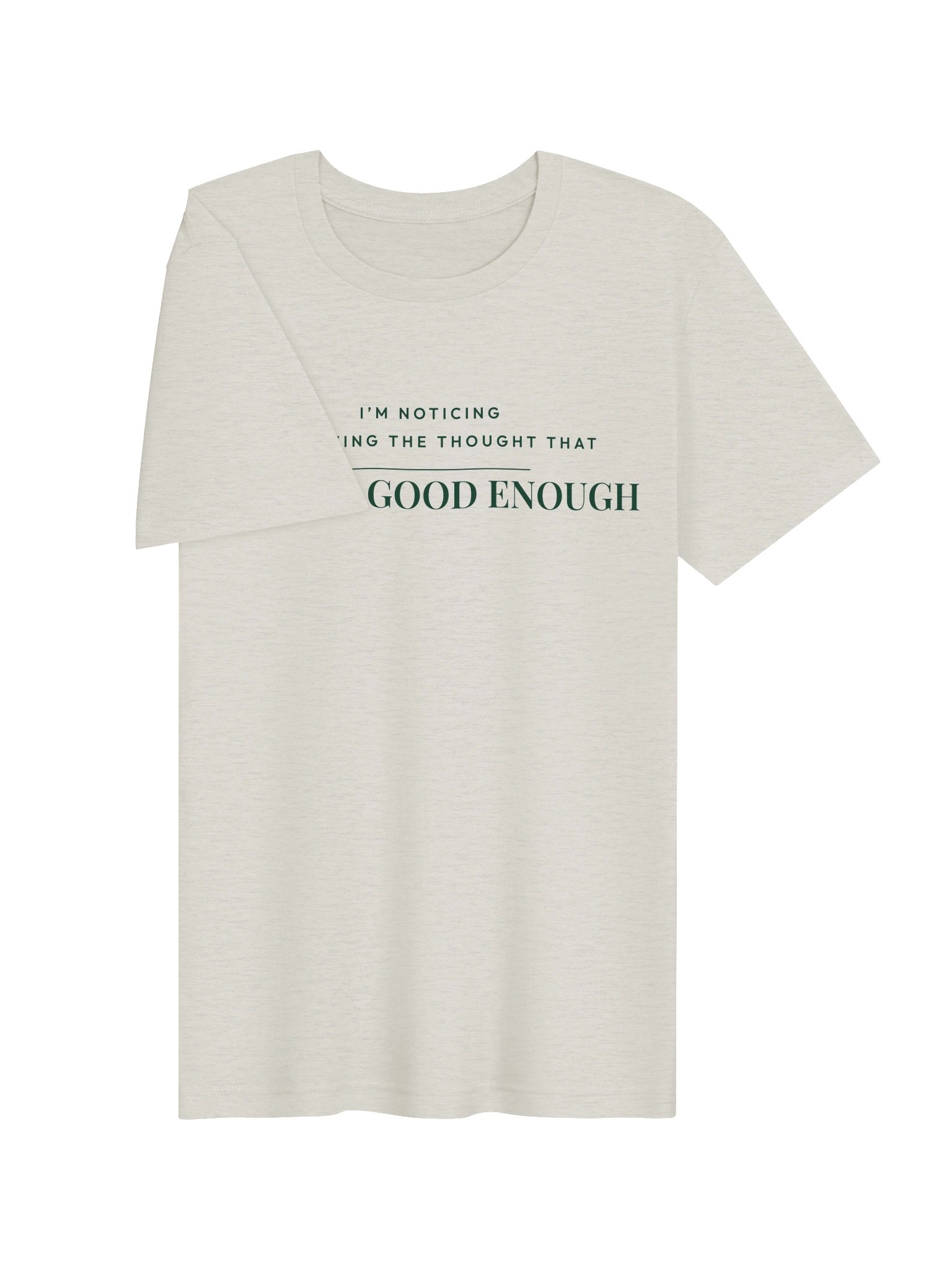 Mindset Evolution — The Noticing Tee (Heather Dust) product image (3)