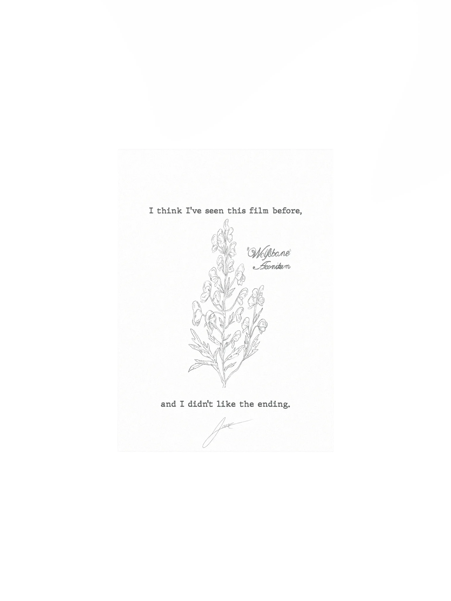 "Wolfsbane Aconitum" Poster product image (1)