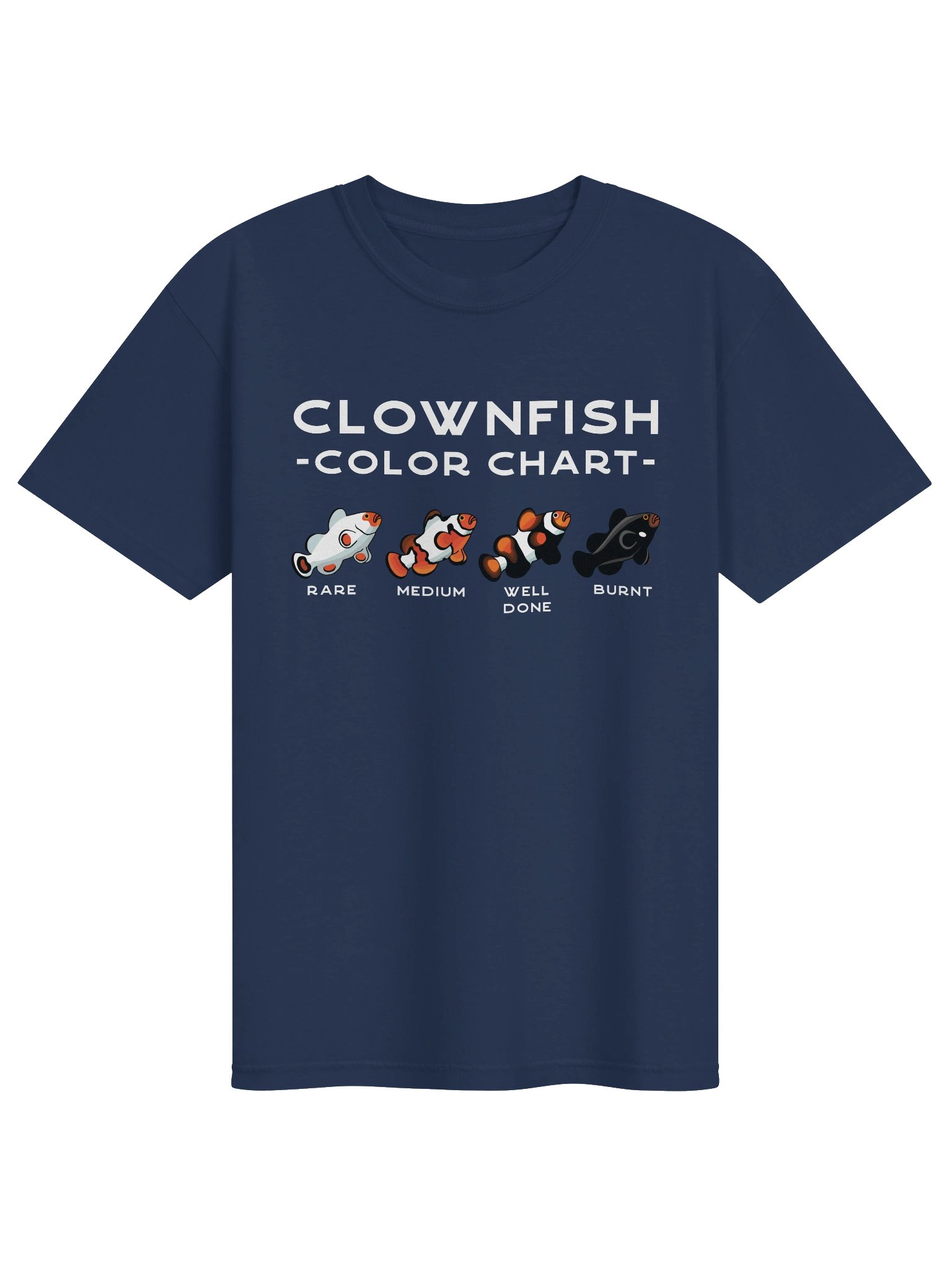 Clownfish Color Chart T-Shirt for Reef Aquarium Lovers product image (5)