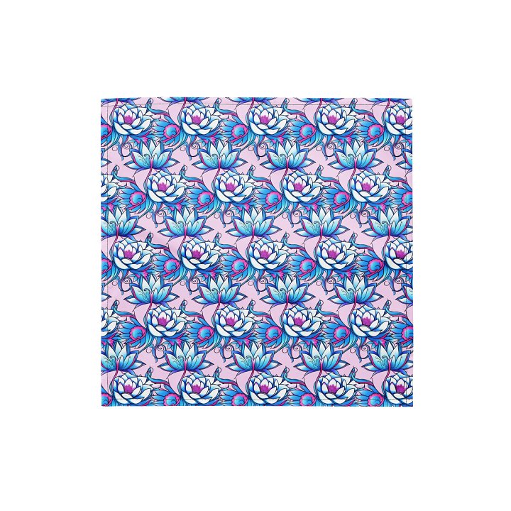 Blue Lotus Bloom - Bandana product image (1)