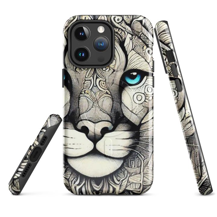 MagSafe® Tough Case for iPhone® | Grace in Patterns: AI-Designed Puma Mandala Motif product image (4)