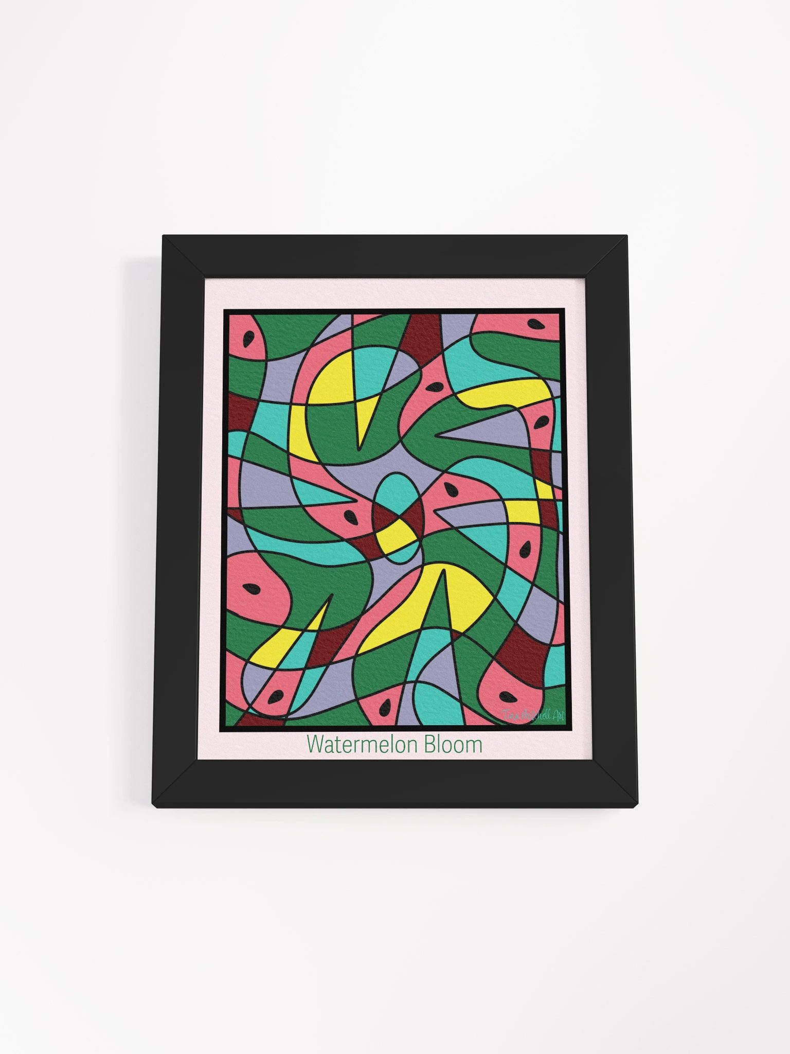 Watermelon Bloom – Framed Matte Art Poster product image (2)