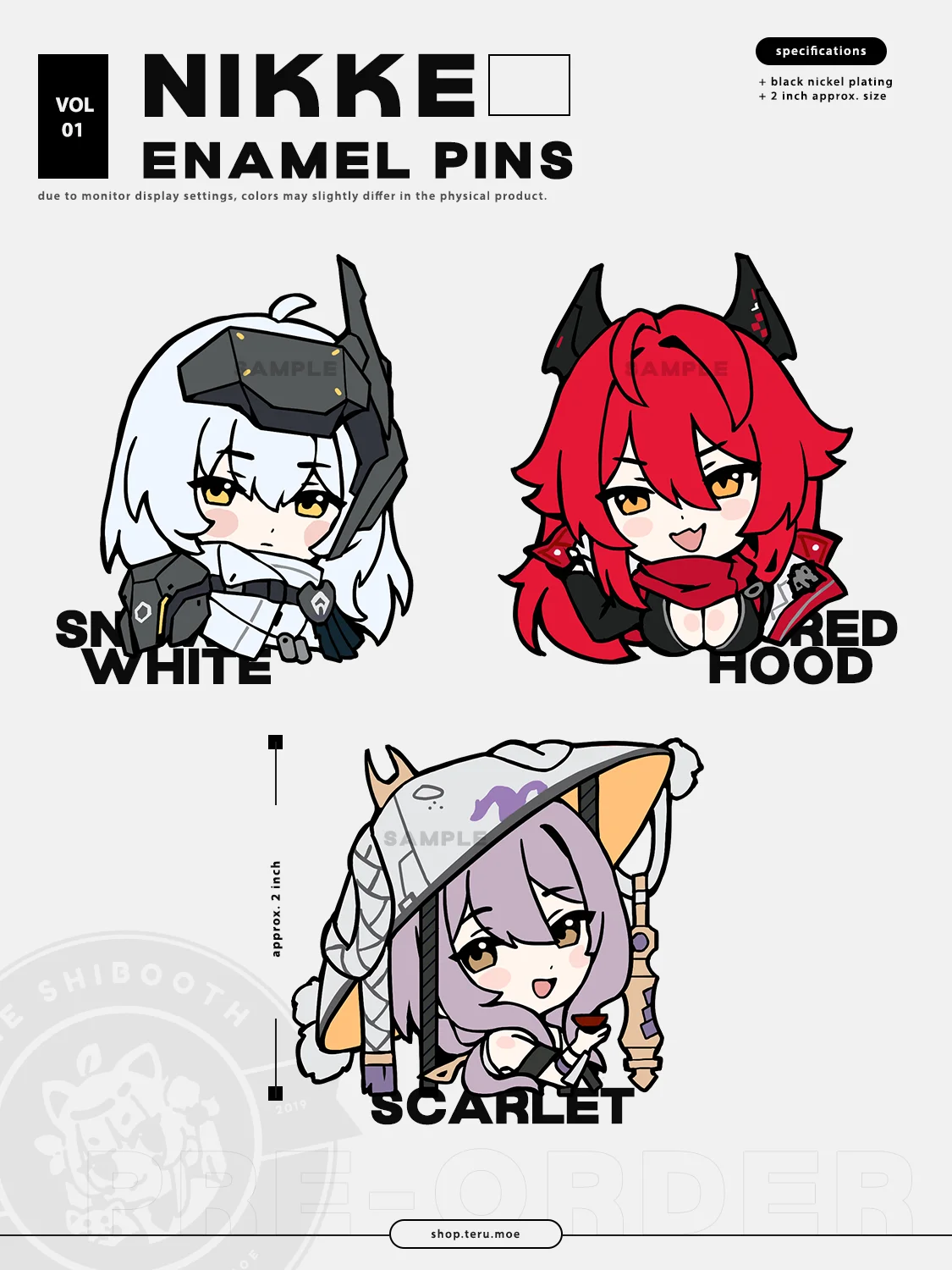 【PREORDER】NIKKE Enamel Pins product image (1)