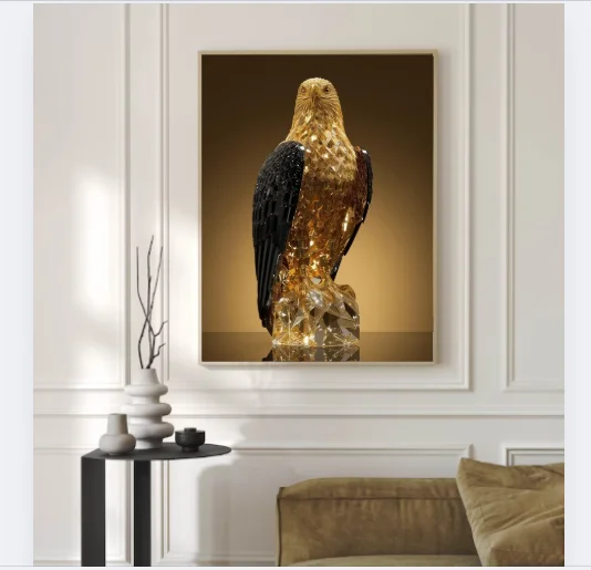 Crystal Eagle Sculpture Wall Art product image (5)