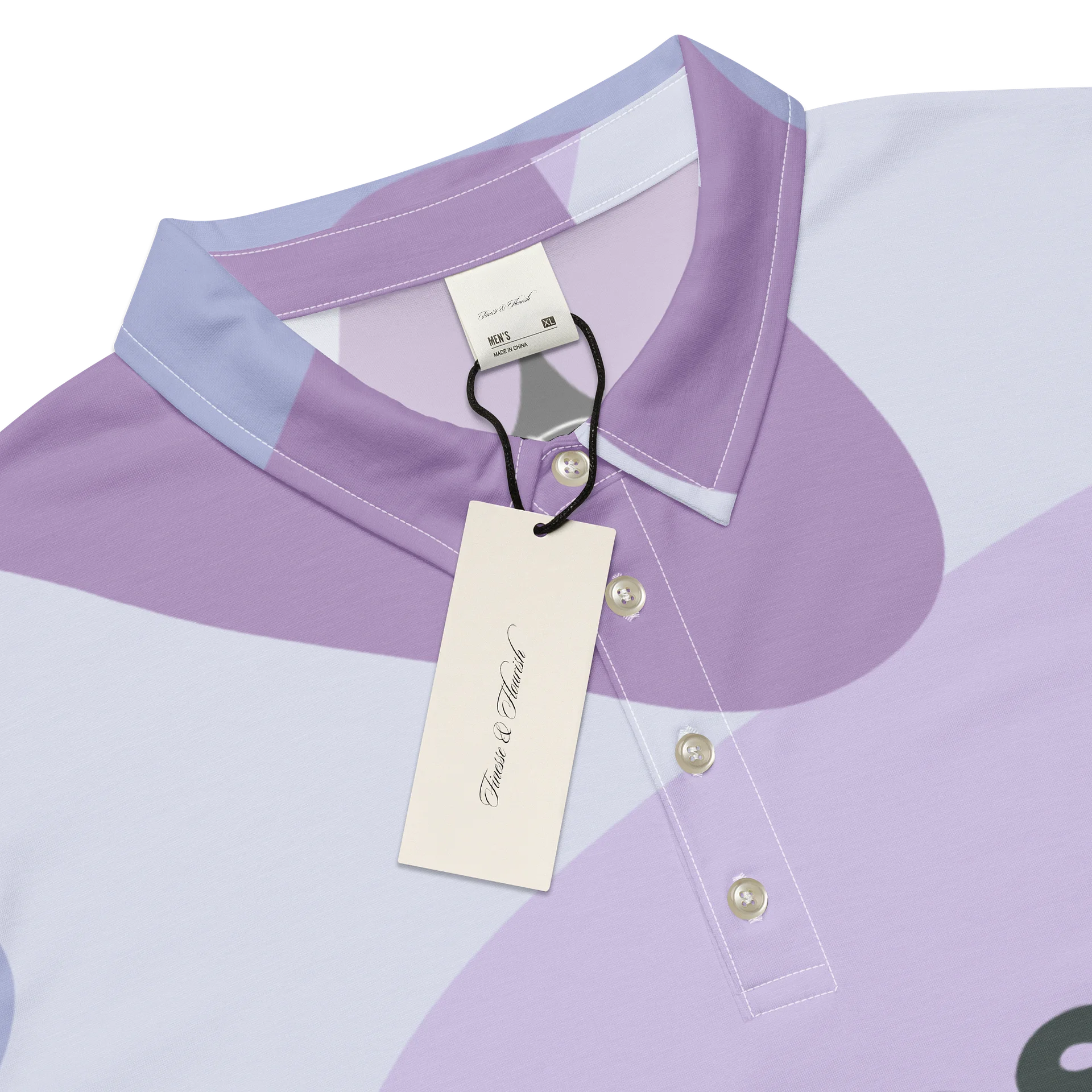 F&F Lava Lamp Slim Fit Polo Shirt (PUR) product image (4)