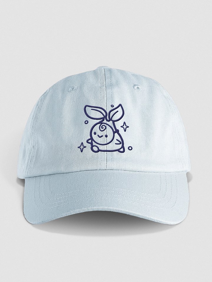 Casquette bleue pastel Mascotte Pouet brodée product image (1)