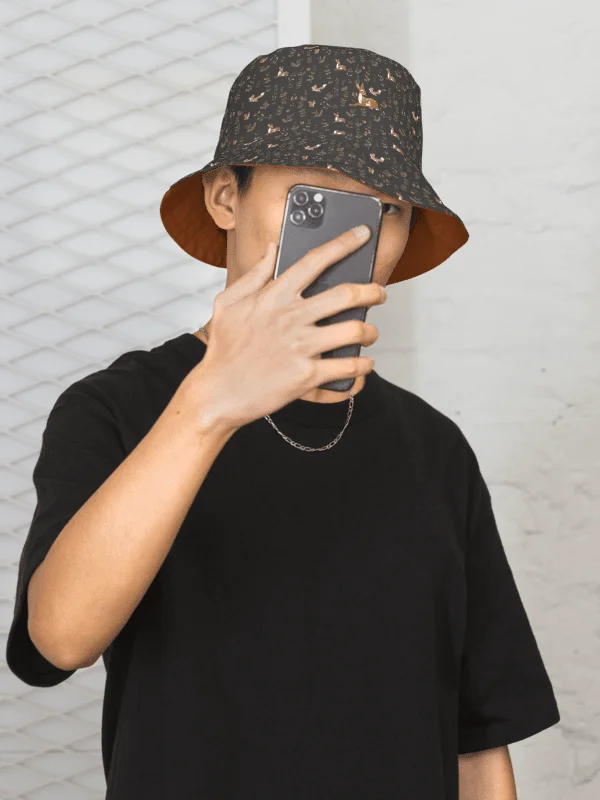 Forest Fox Wonderland Pattern Reversible Wonderland Bucket Hat product image (3)